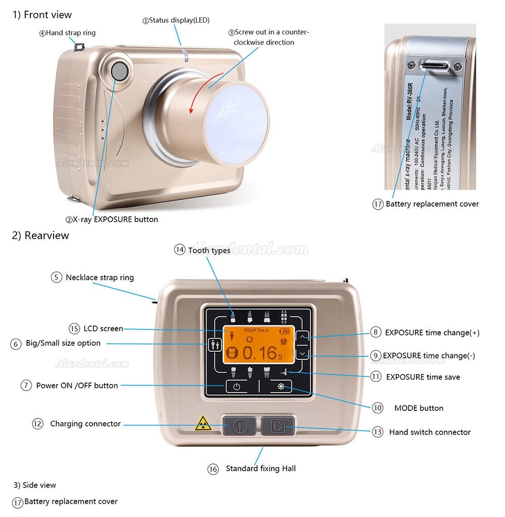 Dental Portable X Ray Unit/ Handheld Digital X ray Machine Unit